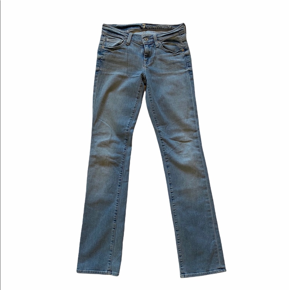 👖EUC 7 For All Mankind Light Wash Jeans Sz 25